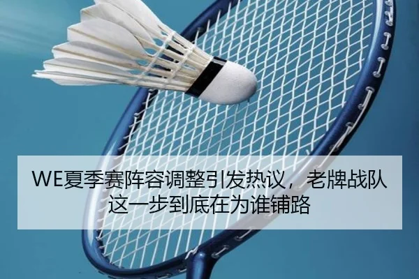 WE夏季赛阵容调整引发热议，老牌战队这一步到底在为谁铺路（biying）